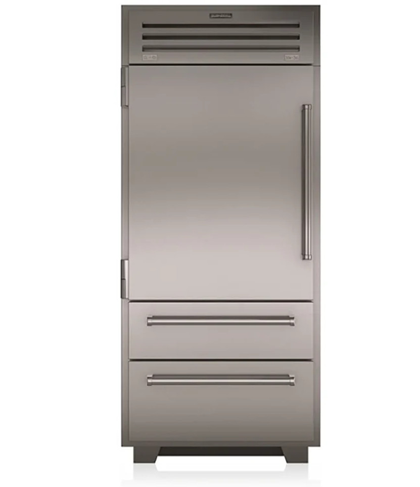 Sub-Zero 36 PRO Stainless Steel Left-Hinge Built-In Bottom Freezer Refrigerator