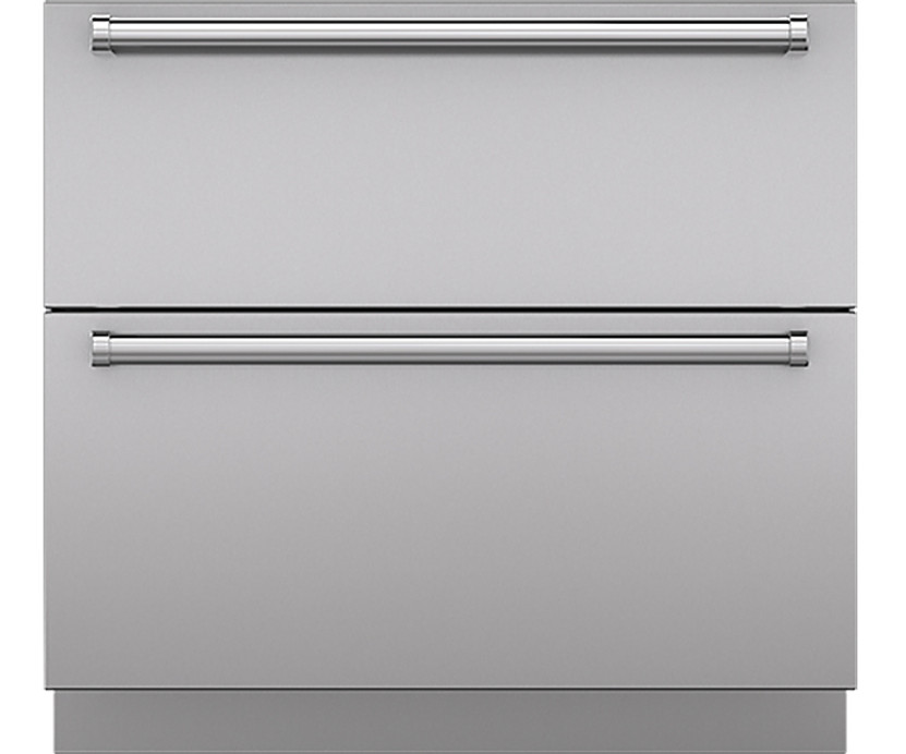 Sub-Zero 36 Stainless Steel Drawer Panels With Pro Handles