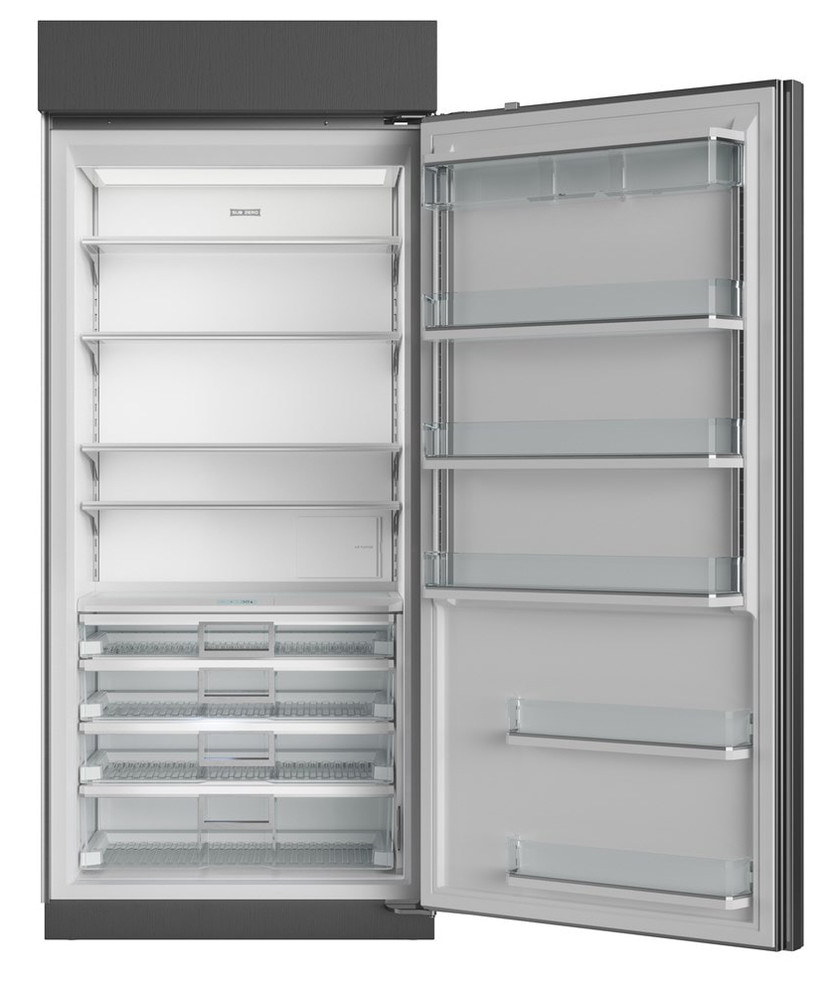 Sub-Zero 36 Stainless Frame Left-Hinge Classic Refrigerator With Tubular Handle