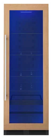 Zephyr Presrv 14.9 Cu. Ft. Single Zone Beverage Cooler 24-Inch Wide in Panel Ready Frame with Lock