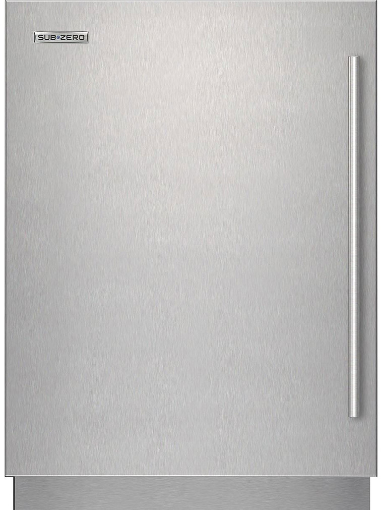 Sub-Zero Stainless Steel Left-Hinge Door Panel With Tubular Handle