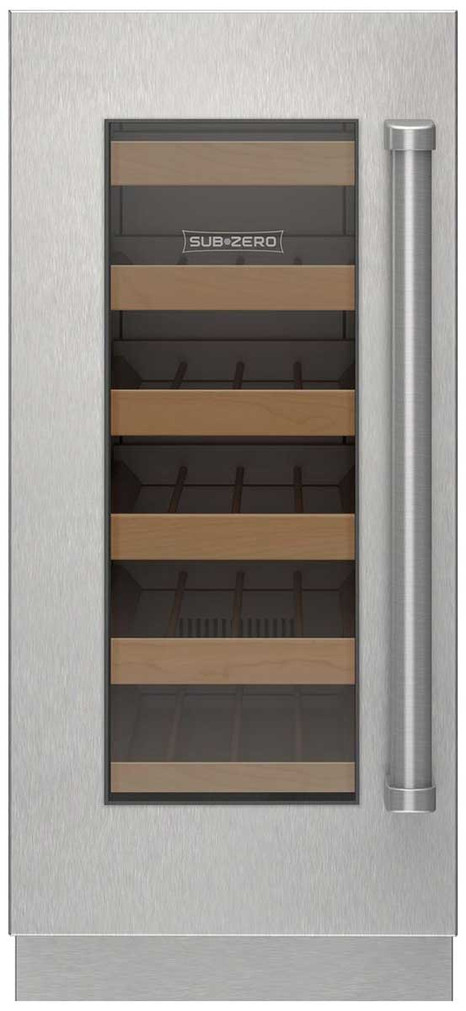 Sub-Zero Stainless Frame Left-Hinge Door Panel With Pro Handle