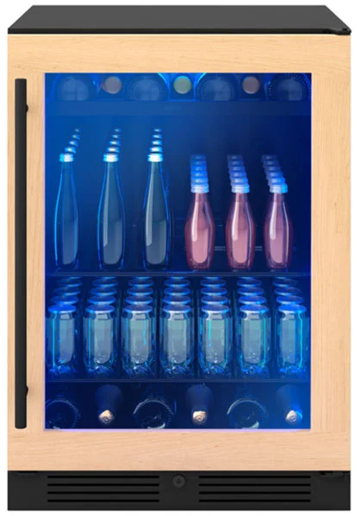 Zephyr Presrv 5.6 Cu. Ft. Single Zone Beverage Cooler 24-Inch Wide in Panel Ready Frame