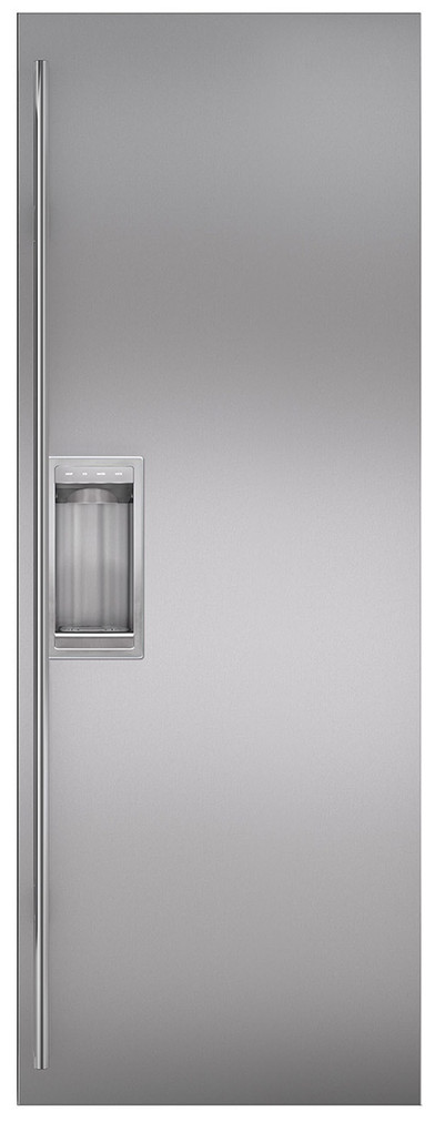 Sub-Zero Stainless Steel Flush Inset Refrigerator Door Panel With Tubular Handle (2)