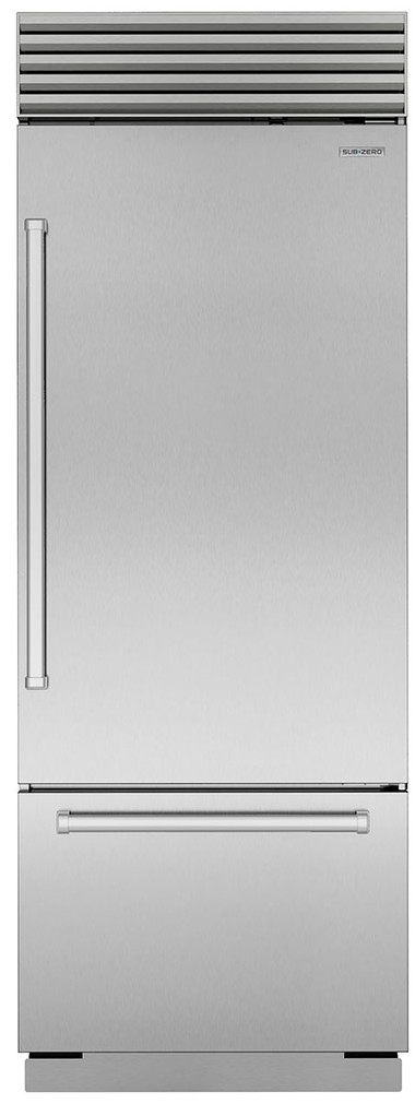 Sub-Zero 30 Stainless Steel Right-Hinge Classic Over-And-Under Refrigerator With Pro Handle