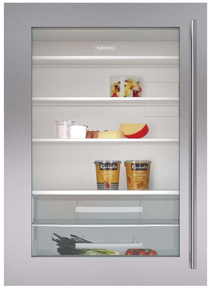 Sub-Zero Stainless Frame Flush Inset Door Panel With Tubular Handle (1)