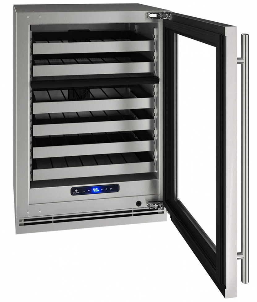 U-Line 24 Stainless Frame Dual-Zone Wine Refrigerator