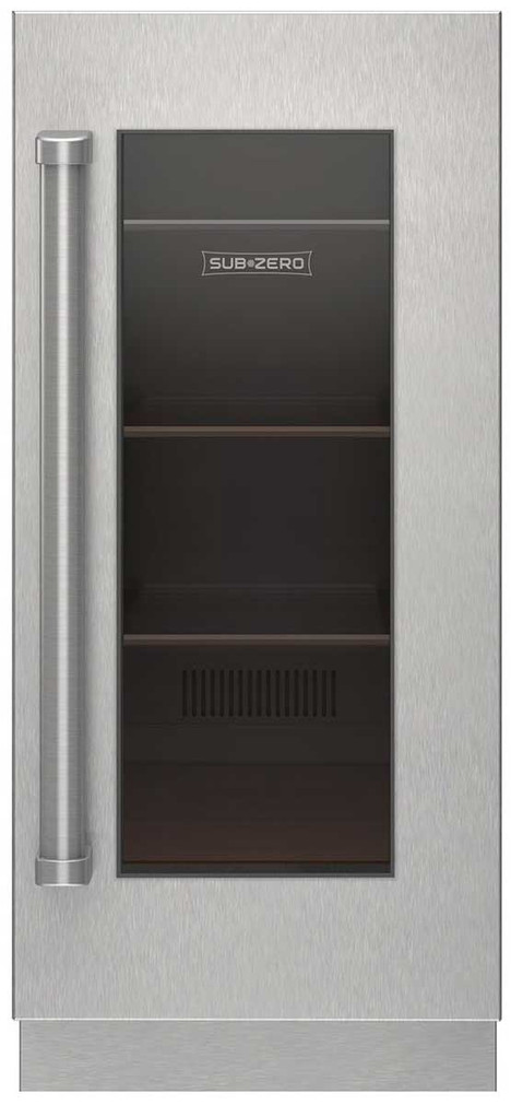 Sub-Zero Stainless Frame Right-Hinge Door Panel With Pro Handle (1)