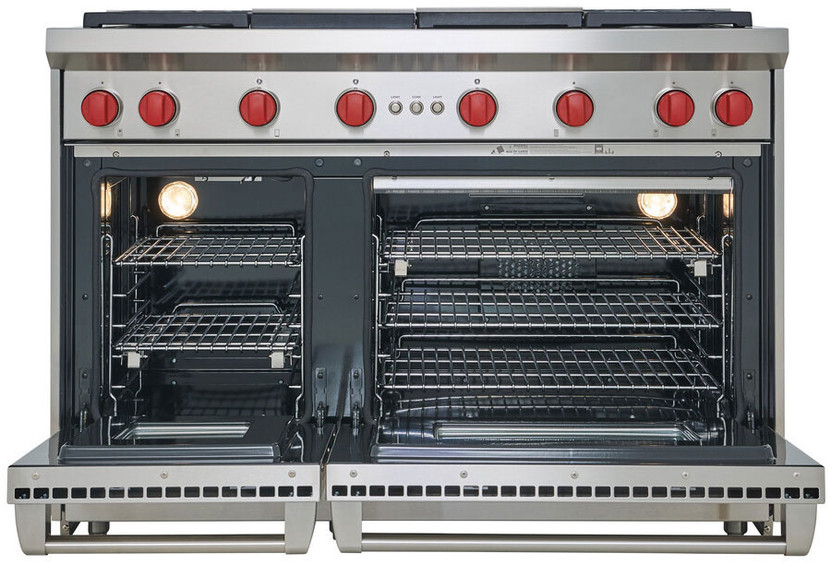 Wolf 48 In. Stainless Steel Liquid Propane Gas Range With 6 Burners And Infrared Charbroiler
