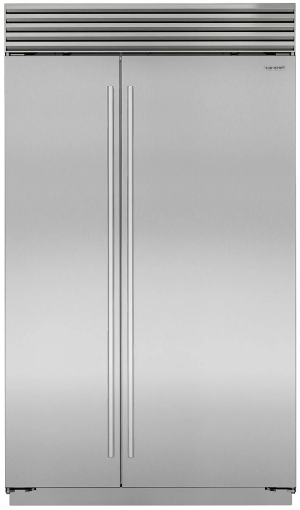 Sub-Zero 29.1 Cu. Ft. Classic Side-By-Side Refrigerator 48-Inch Wide Stainless Steel With Tubular Handle