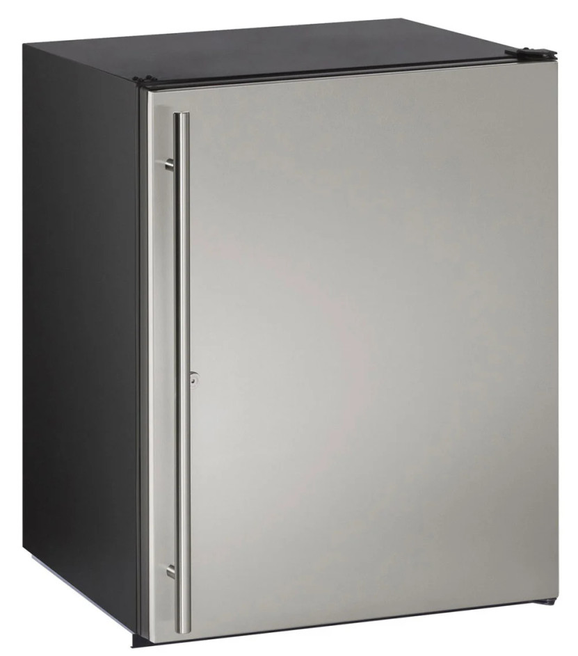 U-Line ADA Collection 24 Stainless Solid With Lock Compact Refrigerator