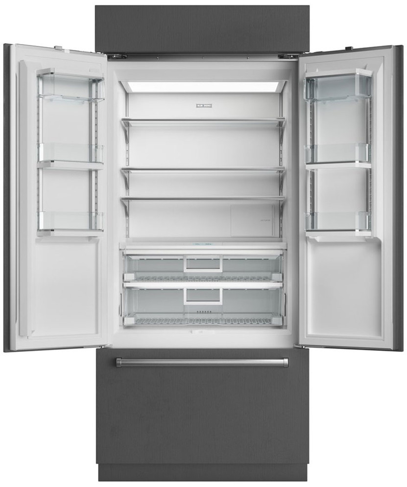 Sub-Zero 20.5 Cu. Ft. Classic French Door Refrigerator With Tubular Handle 36-Inch Wide in Stainless Steel