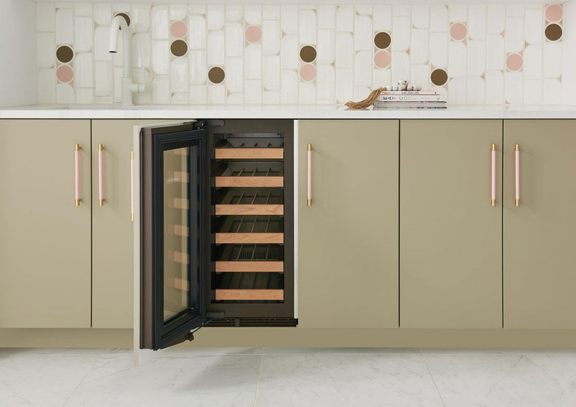 Sub-Zero 15 Panel Ready Left-Hinge Designer Undercounter Wine Storage Unit With Glass Door
