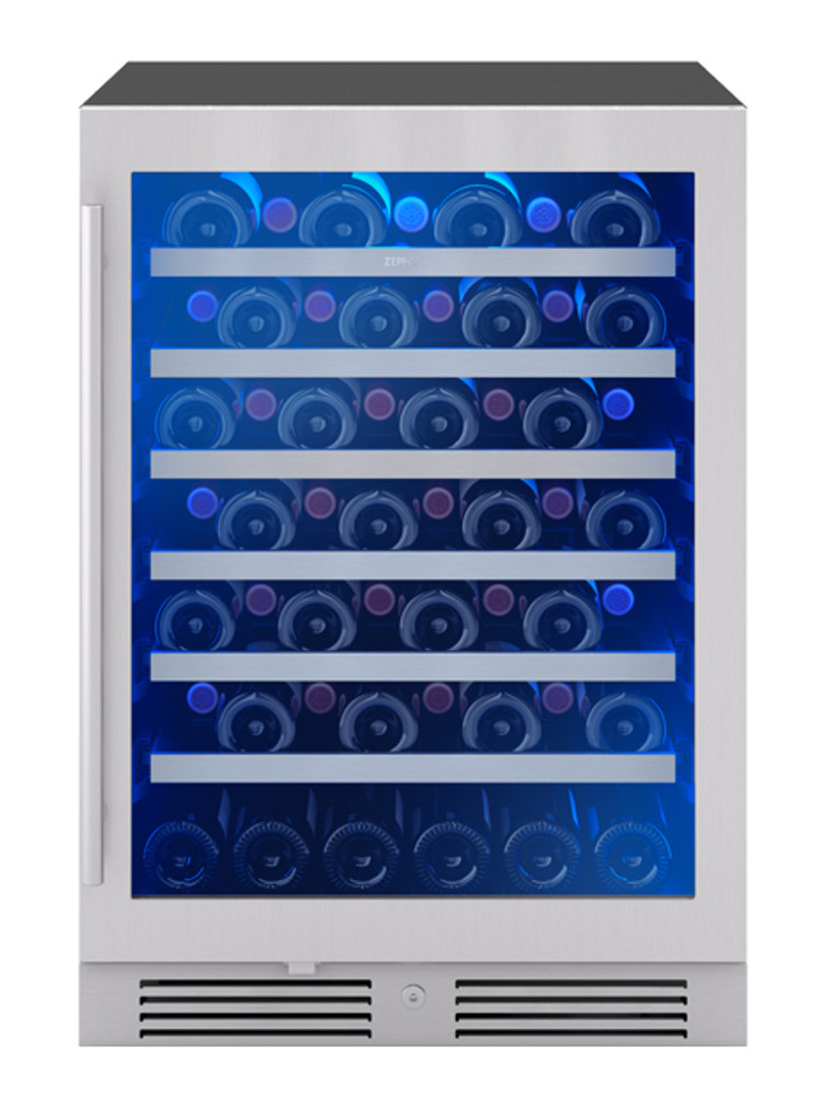 Zephyr Presrv 5.6 Cu. Ft. Single Zone Beverage Cooler 24-Inch Wide in Stainless Frame with Lock (1)