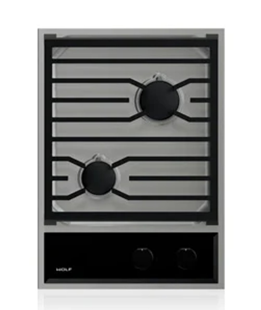 Wolf 15 Stainless Steel Transitional Liquid Propane Cooktop