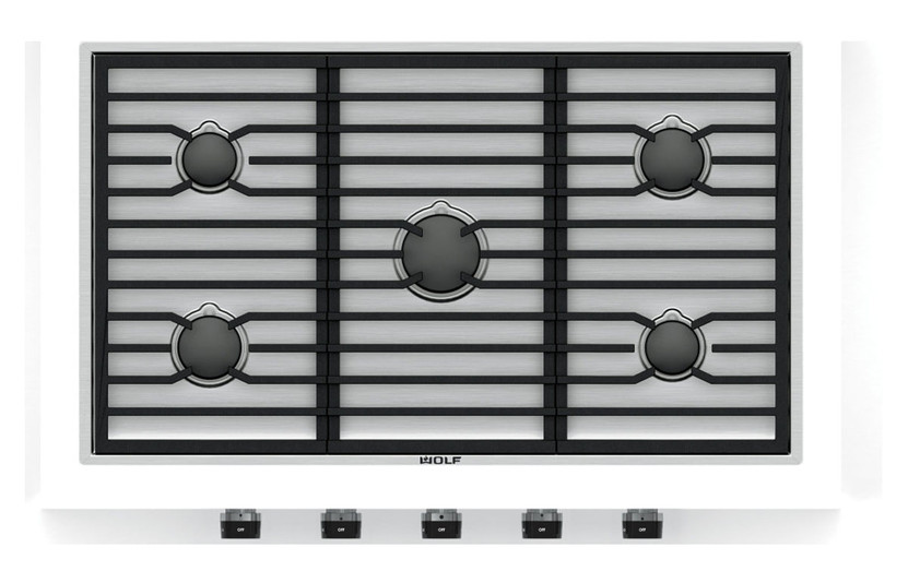 Wolf 36 Stainless Steel Contemporary Natural Gas Cooktop