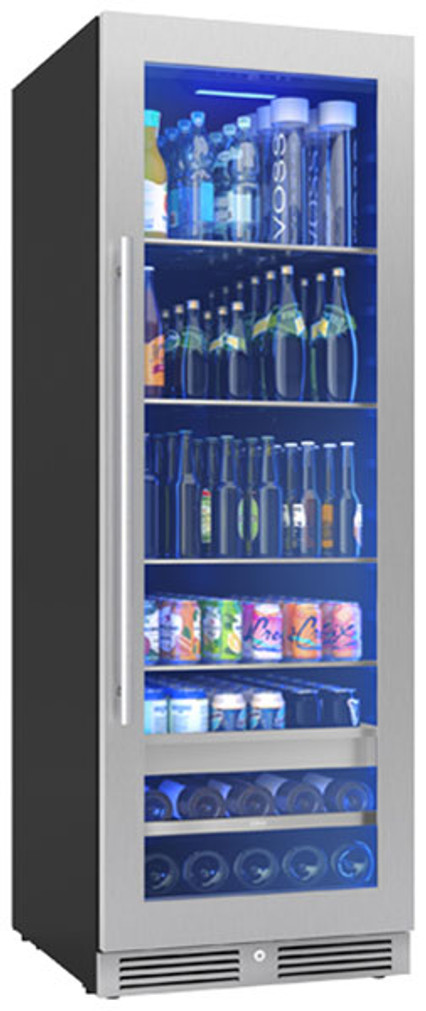 Zephyr Presrv 14.9 Cu. Ft. Single Zone Beverage Cooler 24-Inch Wide in Stainless Frame with Lock