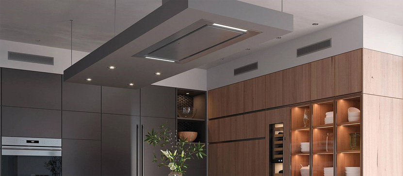Wolf 48 Stainless Steel Ceiling-Mounted Hood
