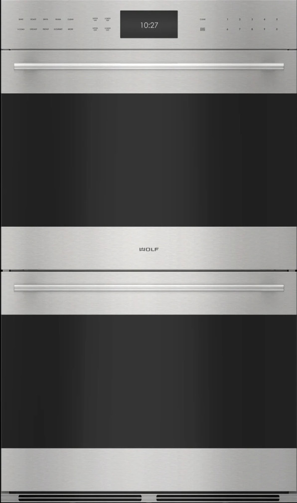 Wolf E Series Transitional 30 Stainless Steel Built-In Double Wall Oven