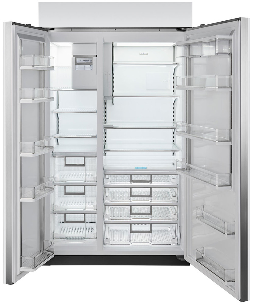Sub-Zero 28.8 Cu. Ft. Classic Side-By-Side Refrigerator With Internal Dispenser 48-Inch Wide in Stainless Steel With Pro Handle