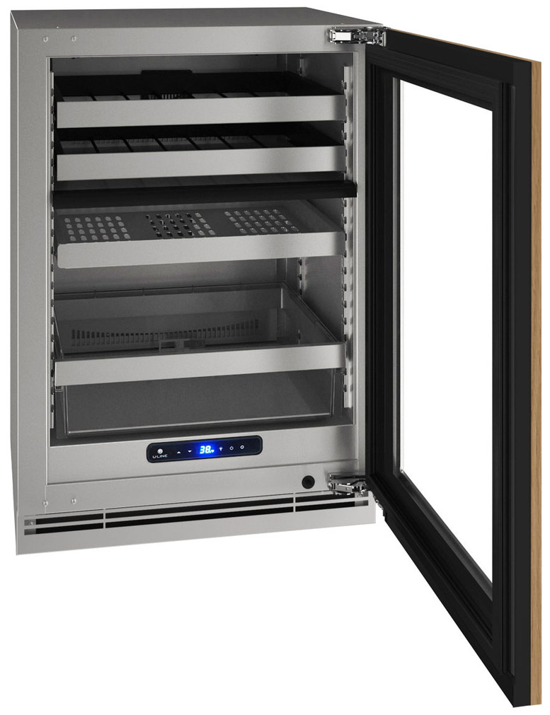 U-Line 24 Integrated Frame Dual-Zone Beverage Center