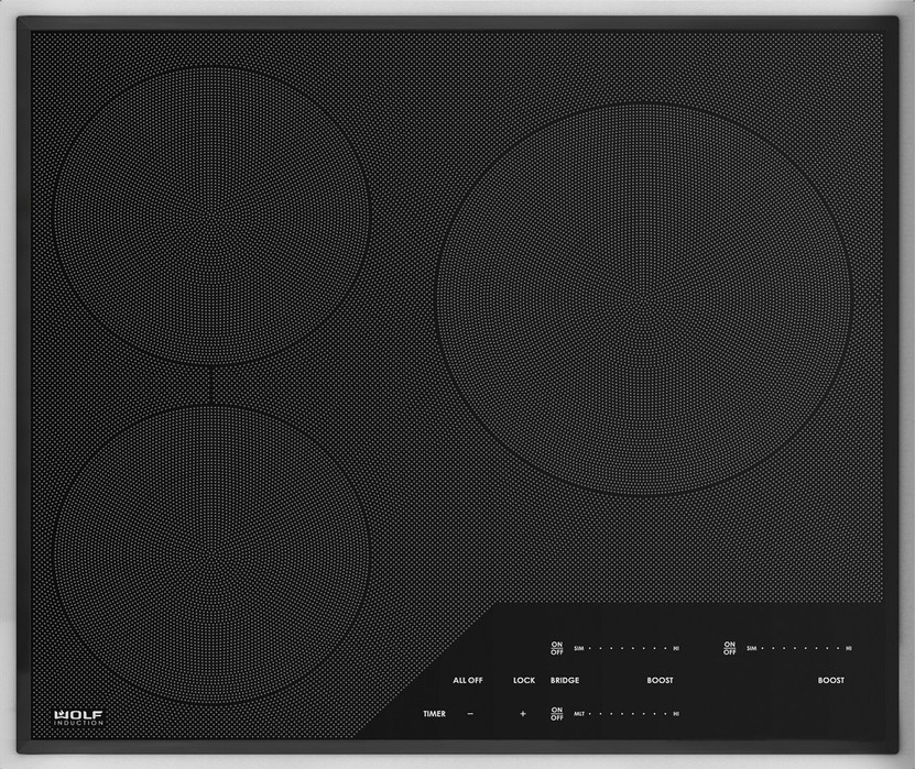 Wolf Transitional Framed 24 Stainless Induction Cooktop