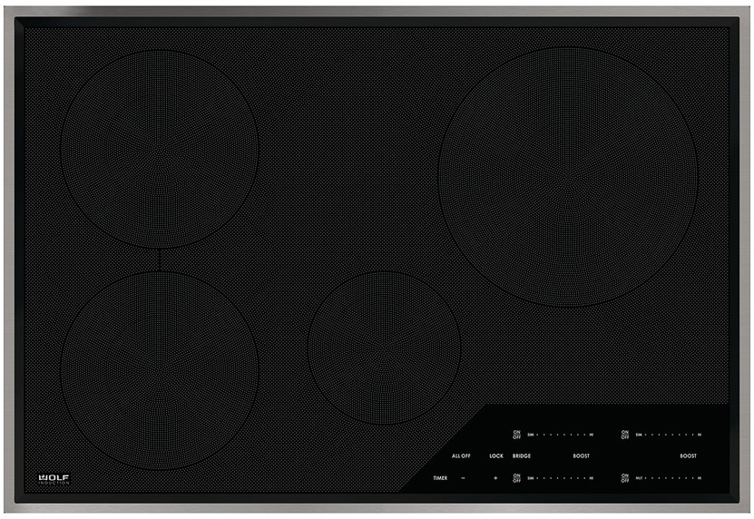 Wolf Transitional Framed 30 Stainless Induction Cooktop
