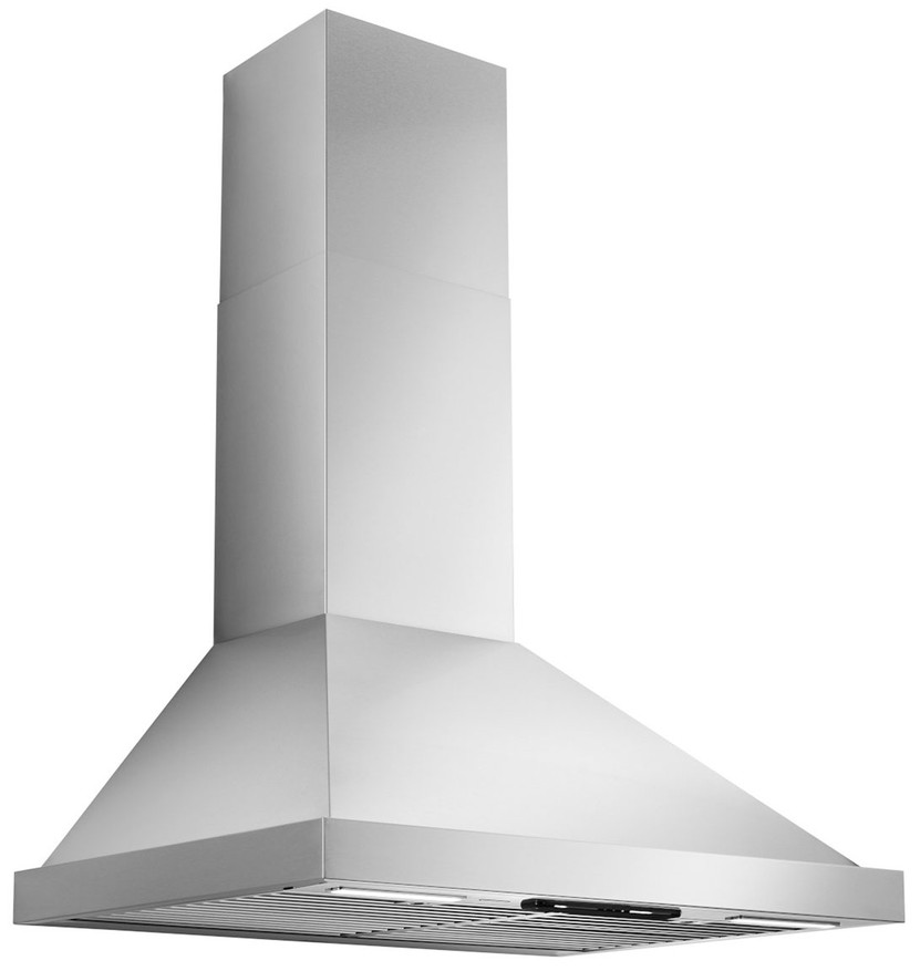Best WCP1 Series 36 Brushed Stainless Steel Wall-Mount Chimney Hood With SmartSense And Voice Control