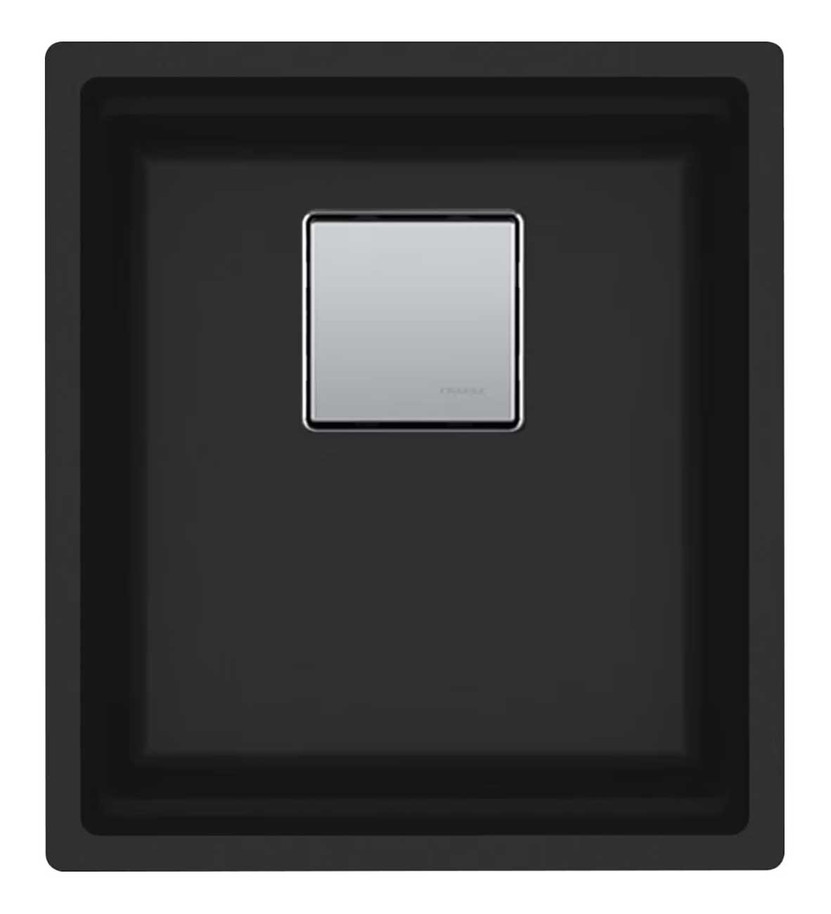 Franke Kitchen Sink 18-Inch Peak Undermount Single Bowl in Matte Black