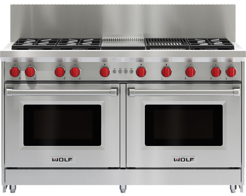 Wolf 60 X 10 Gas Range Riser in Stainless Steel