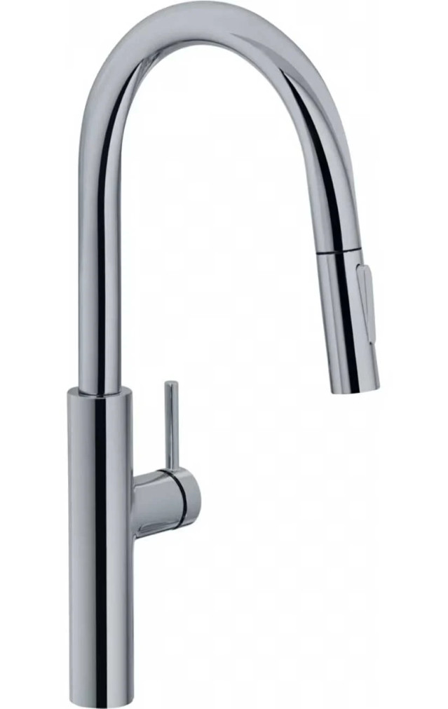 Franke Pescara Pull-Down Kitchen Faucet in Satin Nickel
