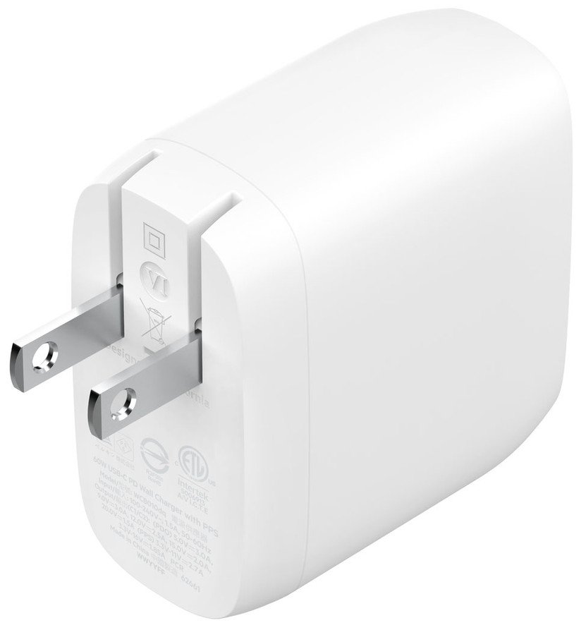 Belkin BoostCharge Pro USB-C Wall Charger with PPS 60W in White