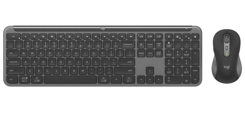 Logitech Signature Slim MK955 Keyboard and Mouse Combo in Graphite Finish