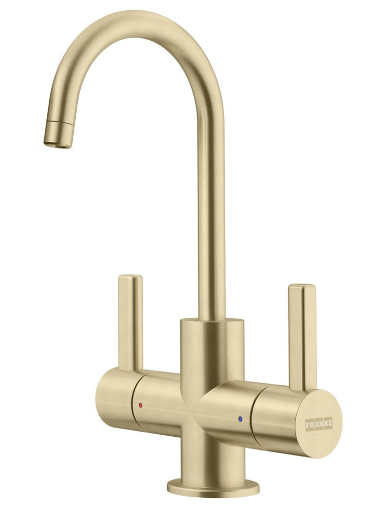 Franke Universal Hot  Cold Filtered Water Dispenser In Champagne Gold