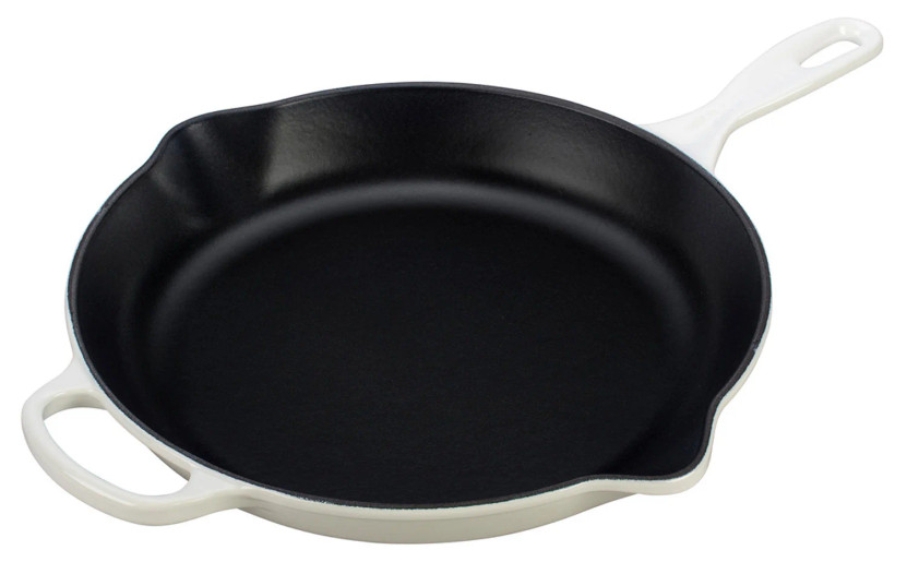 Le Creuset Signature 11.75 White Enameled Cast Iron Skillet