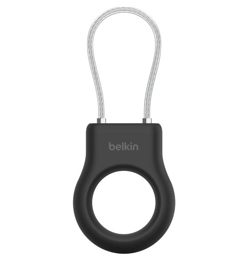 Belkin Apple AirTag Black Secure Holder With Wire Cable