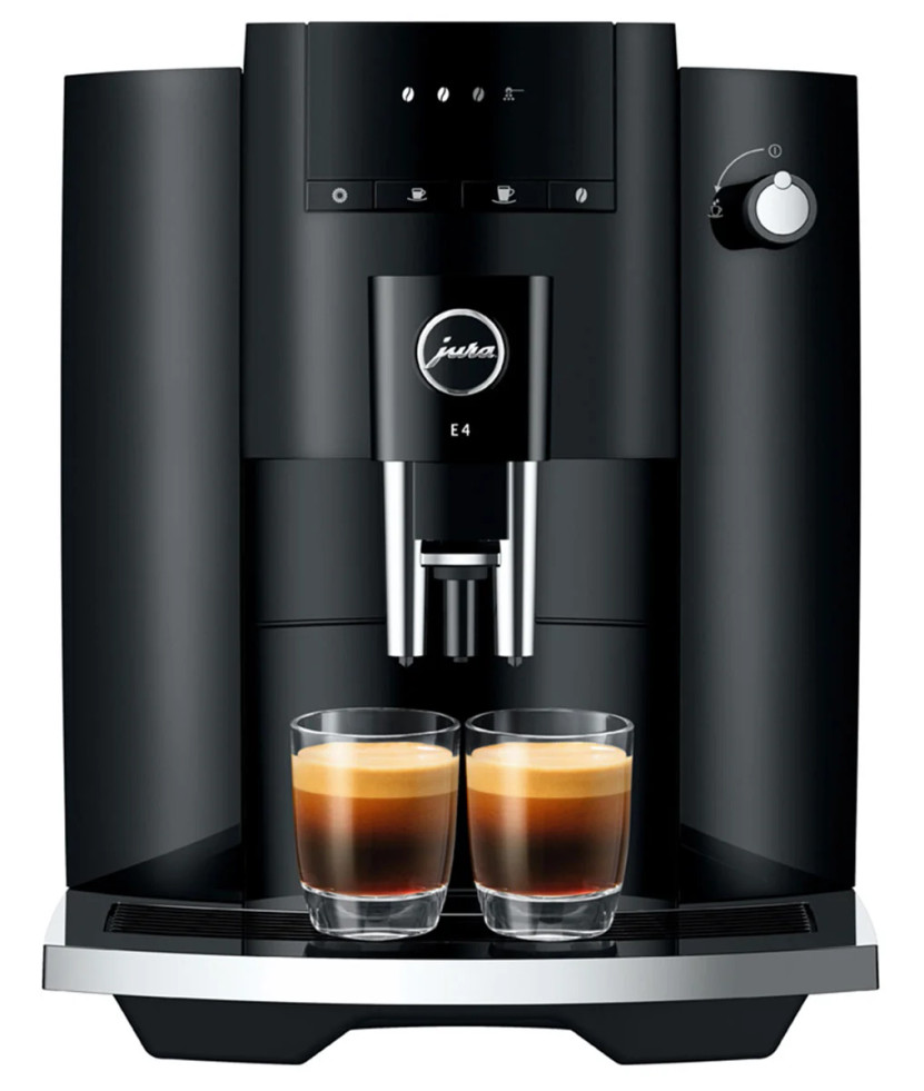Jura E4 Piano Black Automatic Coffee  Espresso Machine