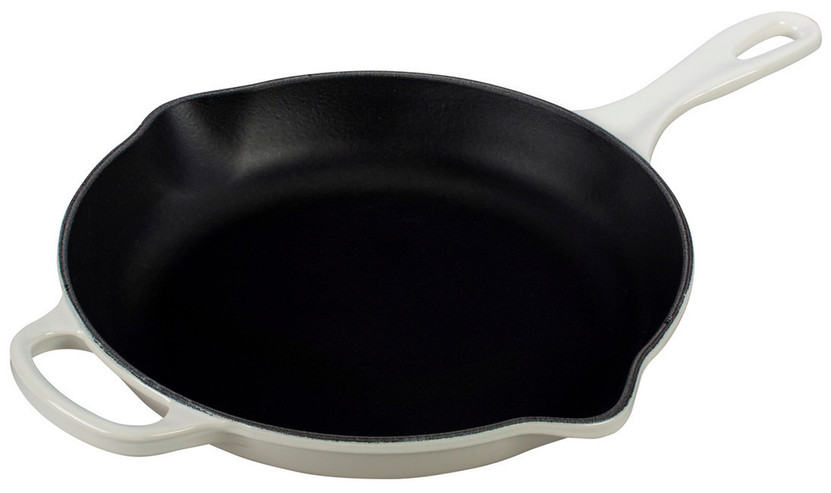 Le Creuset Signature 10.25 White Enameled Cast Iron Skillet