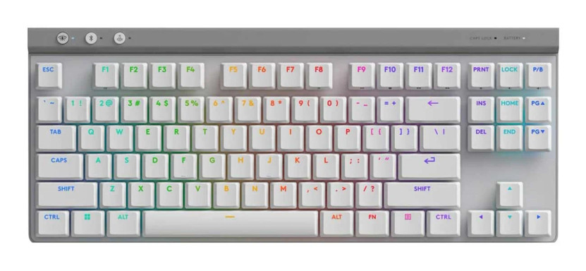 Logitech G515 Lightspeed TKL Wireless Gaming Keyboard Linear in White