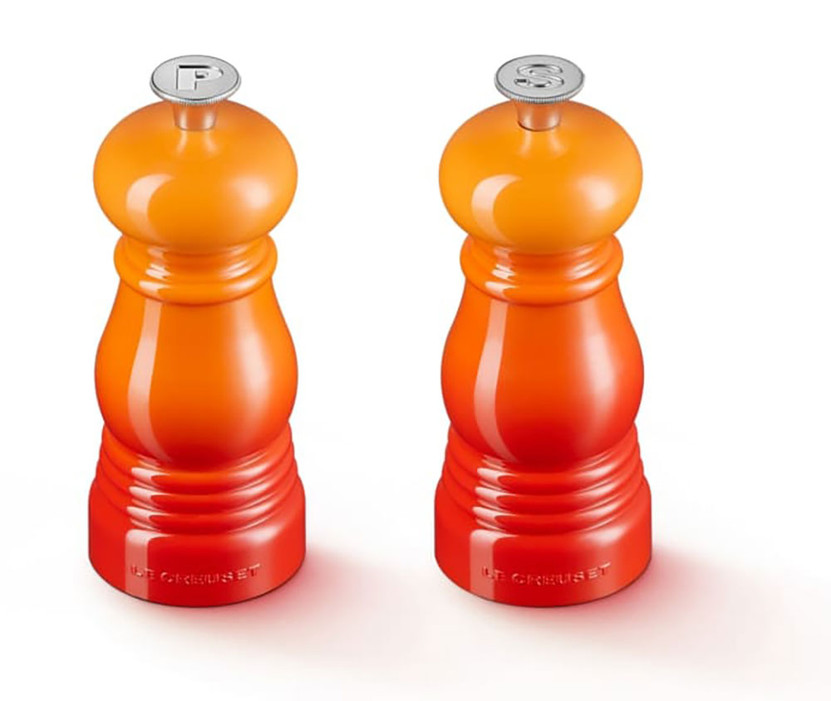 Le Creuset Flame Petite Salt And Pepper Mill Set