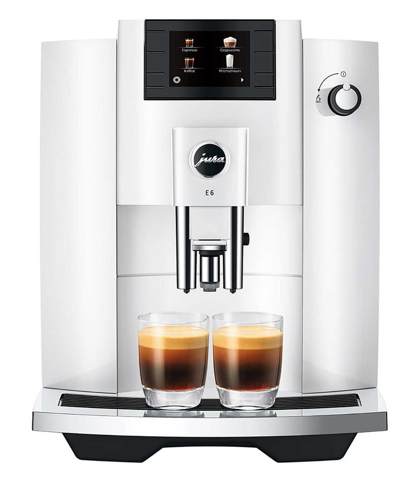 Jura E6 Piano White Automatic Coffee  Espresso Machine
