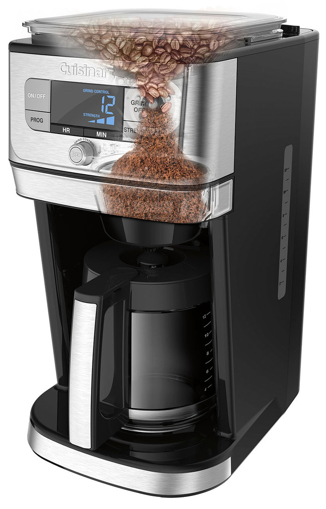 Cuisinart Burr Grind  Brew 12-Cup Coffeemaker in Black and Stainless Steel