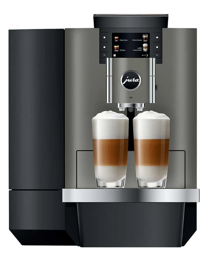 Jura X10 Automatic Coffee  Espresso Machine in Dark Inox