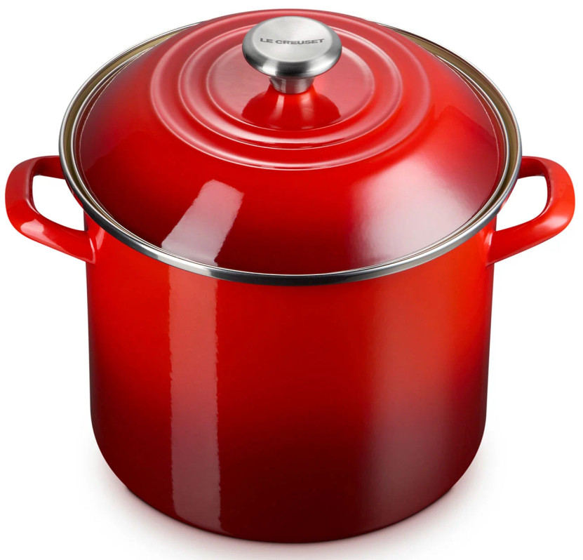 Le Creuset 10 Qt. Classic Round Stockpot in Cerise