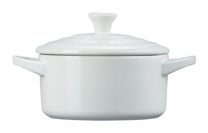 Le Creuset 8 Fl. Oz. Mini Round Cocotte in White