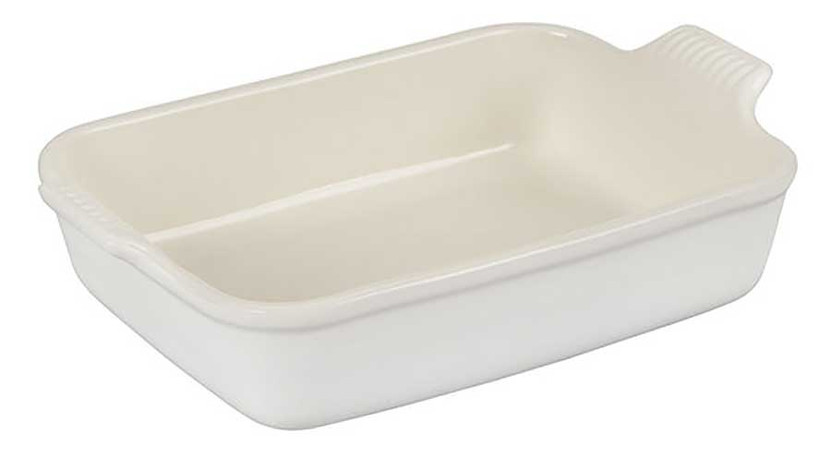 Le Creuset Heritage 4 Qt. Rectangular Dish in White