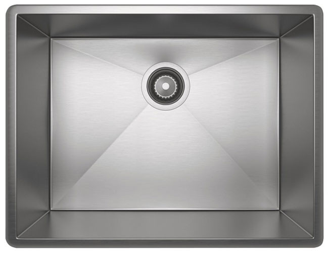 Rohl Brushed Stainless Steel Single Bowl Kitchen Sink
