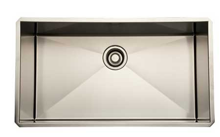 Rohl 32 Brushed Stainless Steel Single Bowl Sink