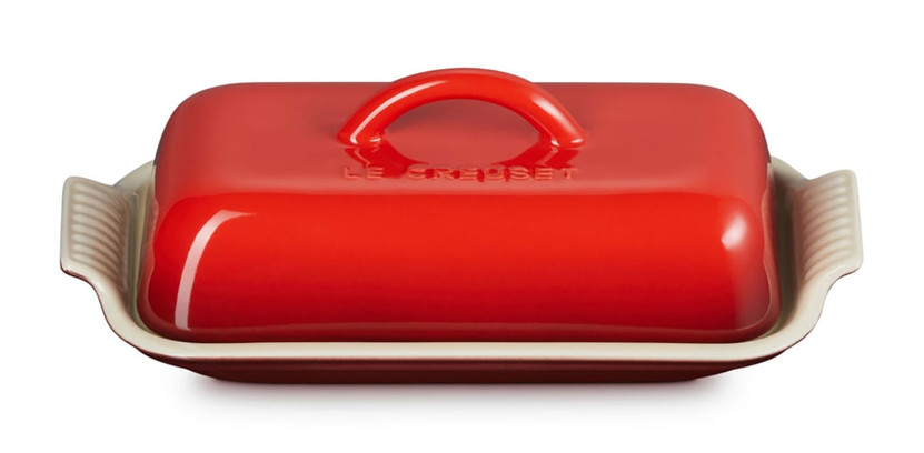 Le Creuset Heritage Cerise Butter Dish