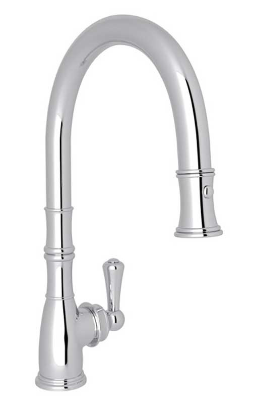 Rohl Faucet Perrin  Rowe Georgian Era Traditional Pull-Down in Polished Chrome